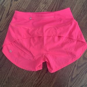 Lululemon size 2 tall pink speed up shorts
